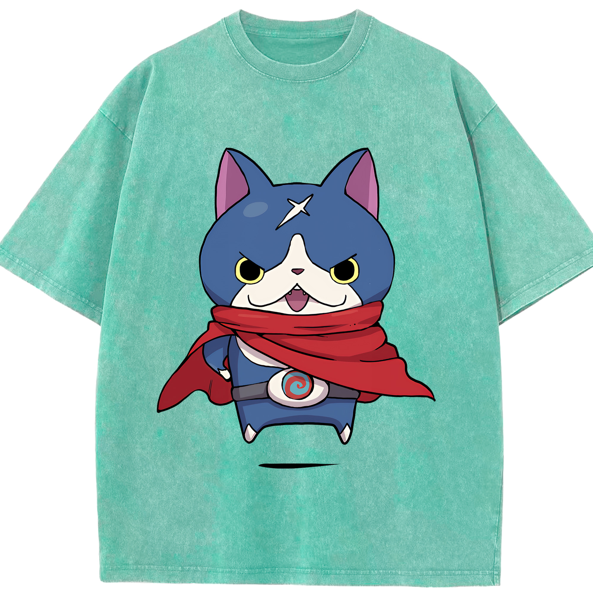（画像用） 妖怪ウォッチ Yo-kai Watch 綿100% ヴィンテージ風 半袖Tシャツ（フロントプリント）
